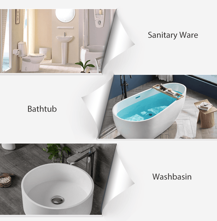 Bathroom Products Made from High-Quality Sanitary Acrylic