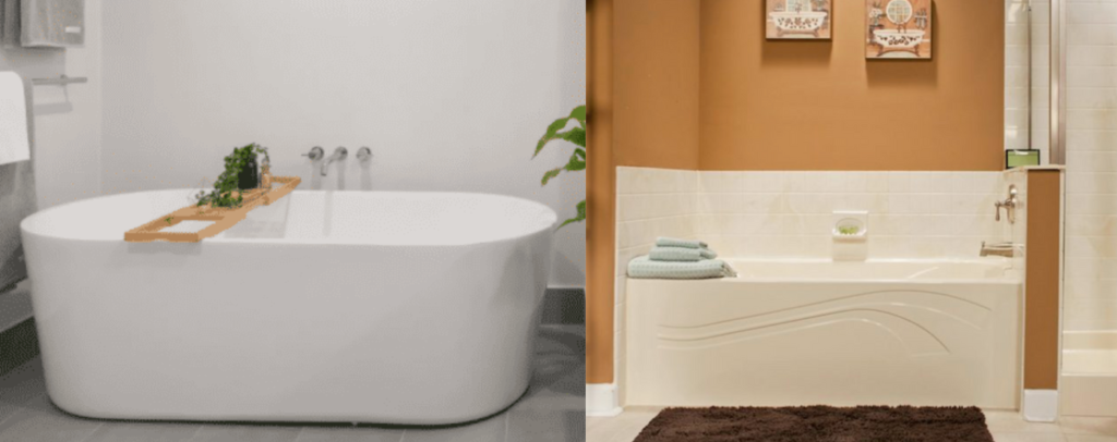 Acrylic vs Resin Bathtubs